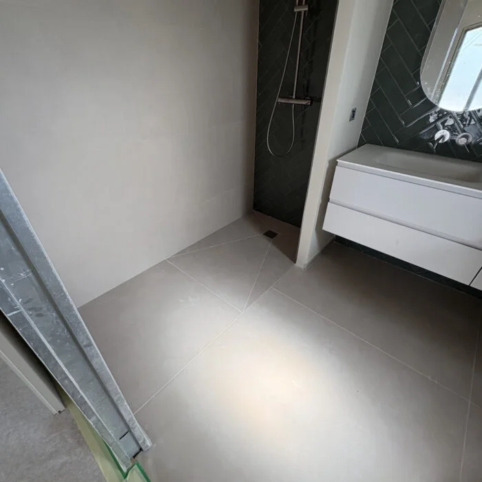 Détail de chantier de peinture